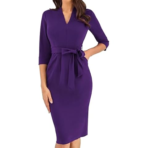 GRACE KARIN V-Neck Vintage Bodycon Dress Cover