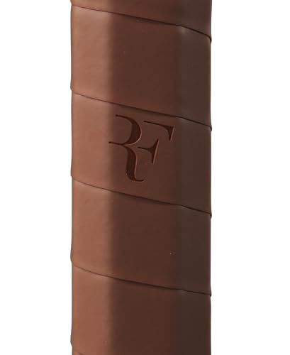 Image of Wilson RF 01 Strung Performance Tennis Racket - Grip Size 1-4 1 /8 inch, Strung with Sensation 16 Natural at Mid Range Tension