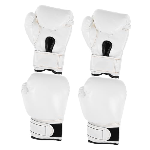 Moufles de boxe en mousse PU blanc BESTonZON pour l'entraînement des enfants