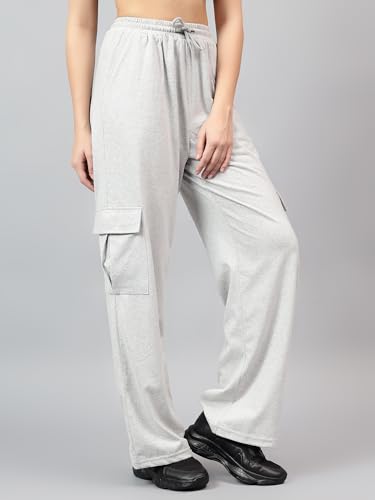 Image of KOTTY Women's High Rise Relaxed || Straight || Joggers Fit Cargo's for Pants || Trousers