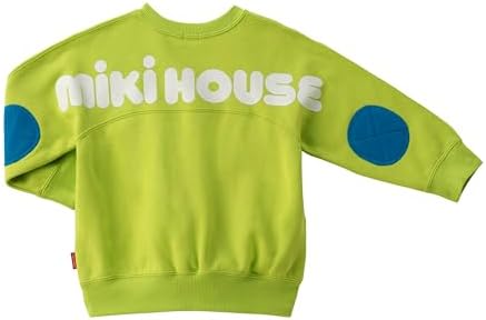 ミキハウス　スウェット　2024 緑色 MIKI HOUSE トレーナー スウェット 「WEB限定」バックロゴ