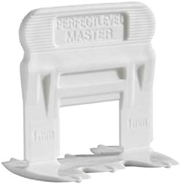 T-Lock8482 1/32" Leveling clips size S for 1/8"- 3/8" THIN Tiles - (250 pcs bag)" PERFECT LEVEL MASTER Professional" Anti lippage" Tile leveling system - Red wedges not included.