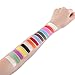 CCbeauty 15 Colors Water Based Face Body Paint Special Effect Makeup with 2 Art Bruhses,4 Sheets Stencils and 8 Sheets Nail Stickers