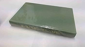 Hardcover Rugby School who's who Book