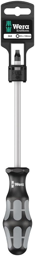 Wera 368 SB Tornavida, Kare Başlı Vidalar için, # 3 x 150 mm, Wera 05100072001
