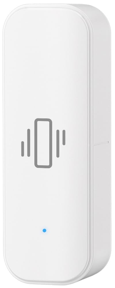 UHPPOTE 2.4GHz WiFi Vibration Sensor Shock Alarm Detector for Door Window Drawer Work with Tuya APP