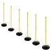 ASENVER Soccer Agility Poles Set Detachable Sports Trainning Speed Pole Slalom Poles with Rubber Base Sport Traning Equipment (3.3 FT, Pack of 6)