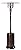 Elevon 48,000 BTU Outdoor Propane Patio Heater with Wheels, Commercial & Residential, Bronze