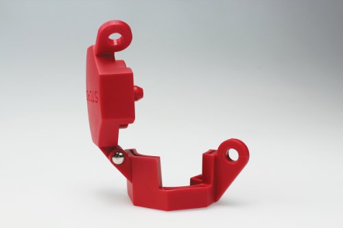 Accuform Kdd477 Stopout Trailer-Lock Glad Hand Lockout, Blocks Access To Air Line Connection, Plastic With Zinc-Coated Steel Hinge Pin, Red #TOP2