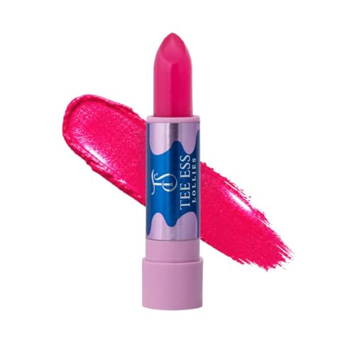 Image of TEE ESS Lollies 3-in-1 Multi Use LipStick | Used as Lipstick ,Highlighter and EyeShadow | With Ph Adaptive Colour| High Shine Finish | Smooth & Silky Texture | Lightweight, Moisturizing with Vitamin E | Non-Sticky for Daily Wear | 4gms (Pink)