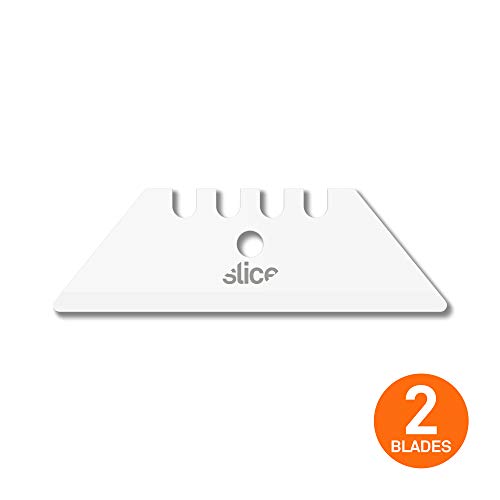 Slice 10524 Ceramic Utility Blades (Rounded-Tip), Finger-Friendly, Safe to Touch, Strong, Durable, Last 11 Times Longer Than Metal, Multiple Tool Compatibility (12 Blades) by Slice - Image 2