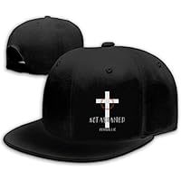 Sombreros de ala Plana Religiosa Cristiana para Hombre, Gorra de