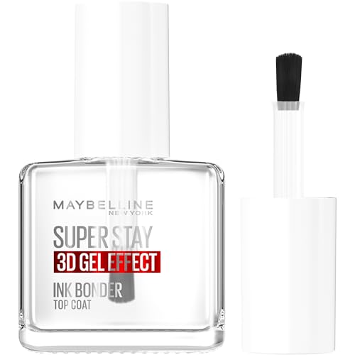 Maybelline New York Nagellack Transparenter Überlack Super Stay 3D Gel Effect Top Coat 12 ml