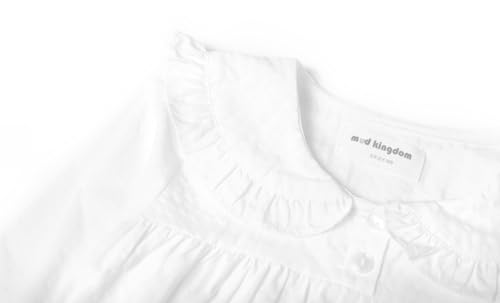 Mud Kingdom Big Girls Ruffle Collar Nightgowns Plaid Long Sleeve3