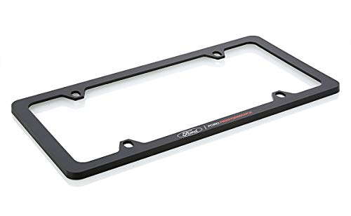 Ford Performance Uv Printed Black Plastic Thin Rim License Plate Frame Holder 4 Hole #TOP3