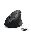 Anker Wireless Vertical Ergonomic Mouse with 800/1200/1600 DPI, 5 Buttons, 2.4G Wireless Connection for PC, Desktop, Laptop, Mac