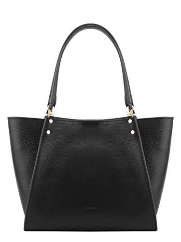 Pourchet Sac à main en cuir ref_pou41939-noir-36 * 23 * 9