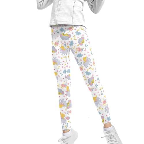 Girls Dot Print Leggings Size 4-13T Stretch Comfort Dance Pants for Little Kids Teen Girls Trendy Yoga Clothes