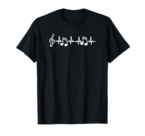 T-shirt Notes de musique ECG Music Life pour groupe Geek//Orch Dork T-Shirt