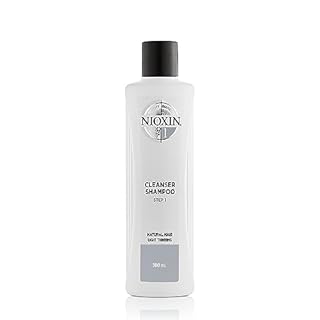 Nioxin 3-Part System, System 1 Natural Hair with Light Thinning, Hair Thickening Treatment, Scalp Therapy, Shampoo 300ml