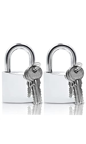 Lamondre 2 Candado 38 mm con llaves Candado de servicio pesado, Candados de alta seguridad, Candado con llave para puertas, cobertizo, almacén, garaje, gabinetes Cover