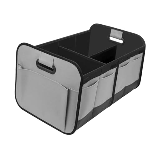Organisateur de coffre de voiture pliable bac de rangement gris étanche
