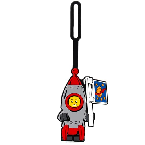 Lego Silicone Bag Tag - Rocket Boy (52852), 1, Luggage Tag, for Travel, Suitcase, Backpack, Summer Beach Bag