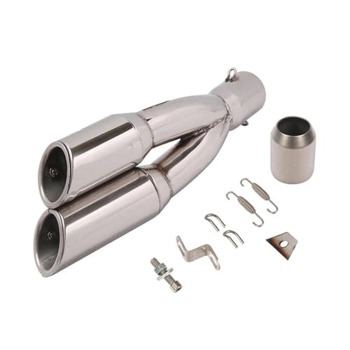 Silencieux double trou pour moto avec finition soignée et DB Killer haute performance pour 502C