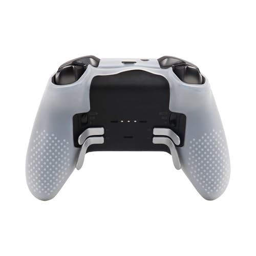 Image of White Controller Skin Compatible with Xbox Elite Series 2 Core Wireless Controller,Controller Protector Case, Customised Thumb Grips Cap