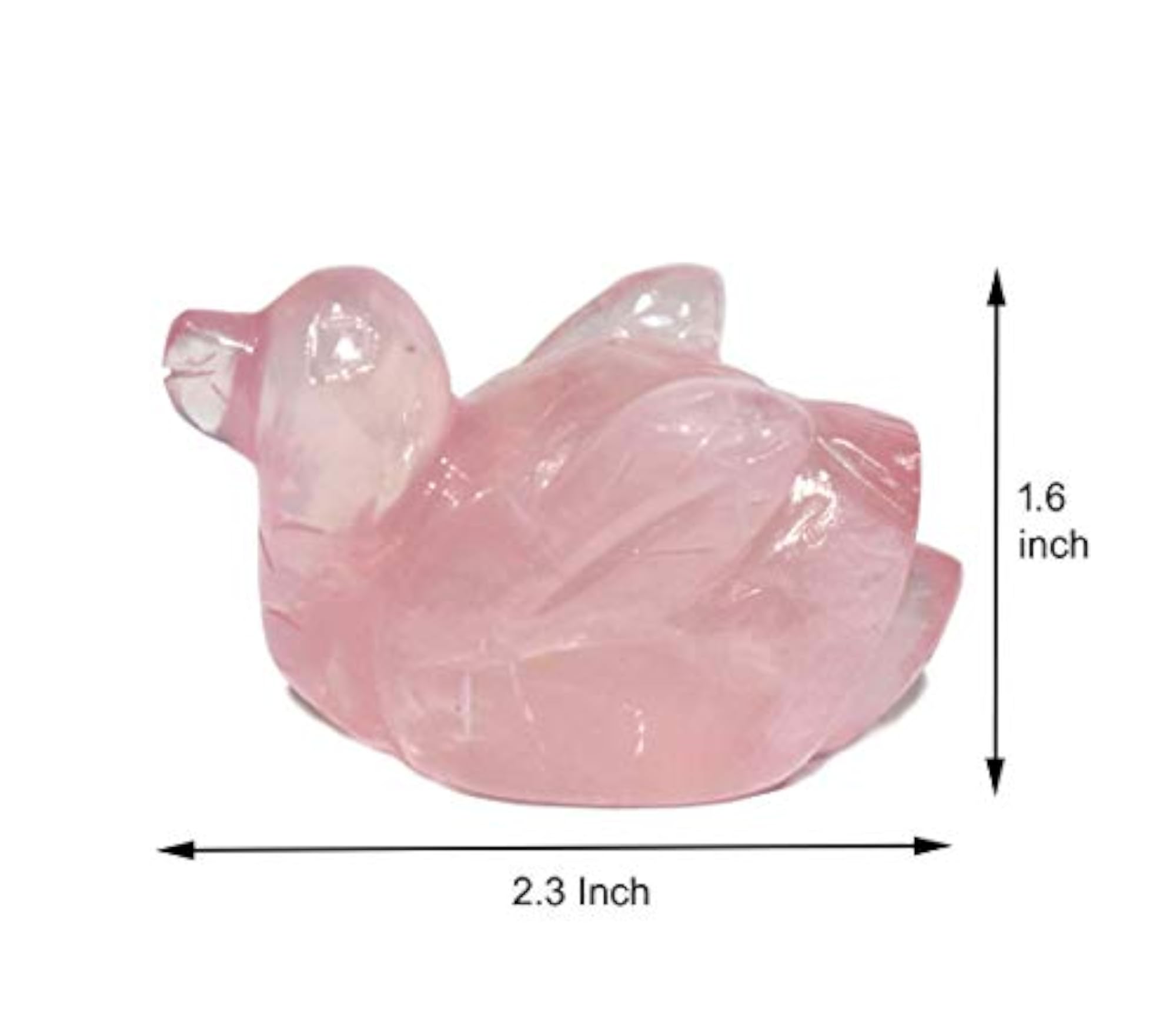 Rose Quartz Pyramid Healing Chakra Balancing Stone
