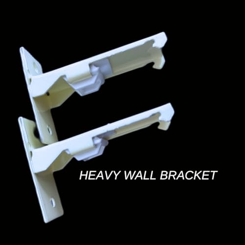 Image of Jangirh Jambo Silent /M Track Curtain Channel for Windows /Door /Office 18 Feet Wall Fit, Complete Set with Runners, Hooks, End Caps, Wall Brackets, Screws & Wall Plugs, White inch (18 FEET)