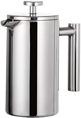 Cafeteira Prensa Francesa 800ml Térmica Aço Inox Cremeira Leite C...