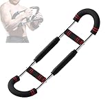 Saker Twister Armtrainer - Verstellbarer Unterarmtrainer & Boxen Unterarmtrainer für Männer, Brusttrainer für Muskelaufbau, Tragbare Power Twister Bar mit 3 Widerstandsstufen (Rot)