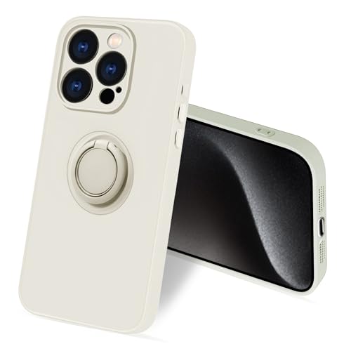 bjnosdv for iPhone 15 ProMax �P�[�X �����O�t�� �V���R�� �ϏՌ� �A�C�t�H��15 ProMax �����O �J�o�[ 360°��] �X�^���h�@�\ �����O�̋@�\ �ԍڃz���_�[�Ή� �����Y�ی� �w��h�~ ���^ �X�g���b�v�z�[���t���i�I�t