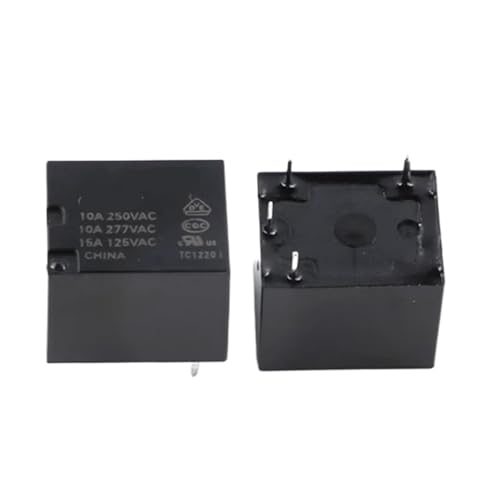 Relé de potencia HF3FF 4 pines 10A para control de circuitos de automatización 2 piezas