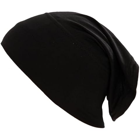 HeiDmai Women Under Scarf Hijab Cap Undercap Headwrap Scarf Stretch Tube Neck Cover (Black) Cover
