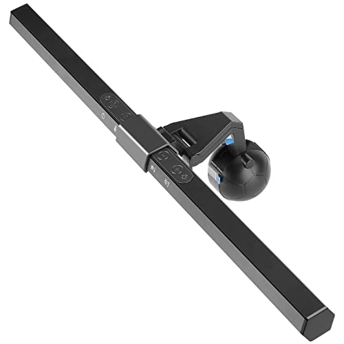 NewWay Barra de luz para monitor para escritorio/laptop, lámpara polarizada sin deslumbramiento de pantalla para protección ocular, brillo ajustable y temperatura de color, lámpara de escritorio para