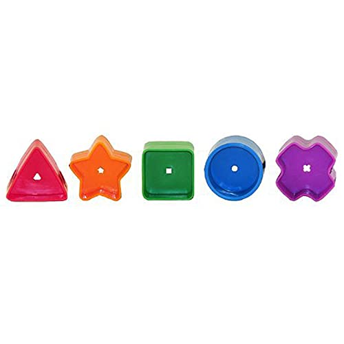 Image of Replacement Parts for Fisher-Price Baby's First Blocks Playset - FGP10 ~ Replacement Shaped Blocks ~ Triangle, Star, Square, Circle, Cross Shapes