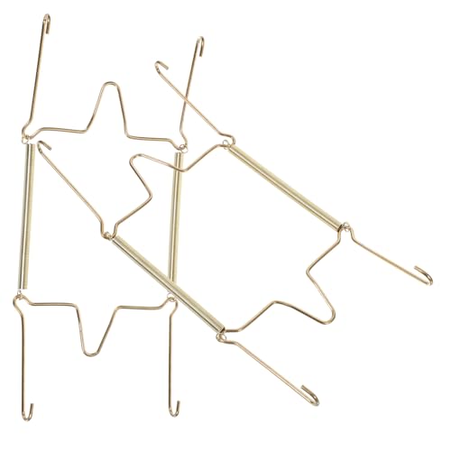 DECHOUS Reusable Wall Hanging Plate Display Rack Spring Hangers for Paper Plate Holders