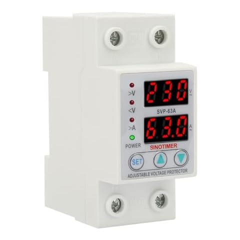 Walfront AC230V 63A Voltage Current Protector Cover