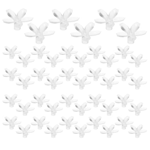 NUOBESTY 100Pcs 5Mm Cherry Blossom LED Bulb Covers String Light Shades Decorative Hanging Lamp Covers for Wedding Party Garden Fairy Lights