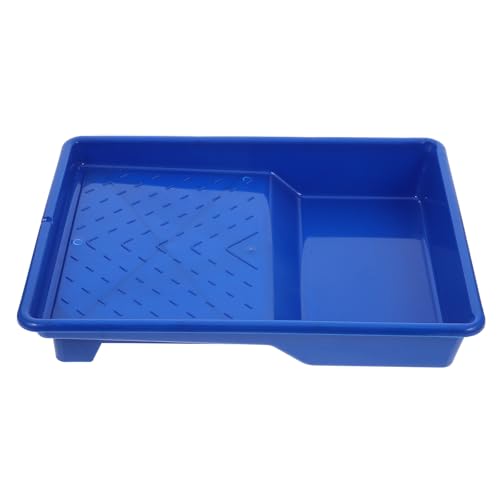 COLLBATH Vassoio per Pittura da 9 Pollici in Plastica Blu Vaschetta Usa e Getta e Rivestimento per Rullo, per Dipingere Pareti Interne ed Esterne