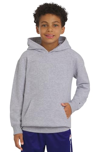 Image of Champion boys Graphic Hoodie Pullover Sweatshirt for Kids With Stylish Embellishments