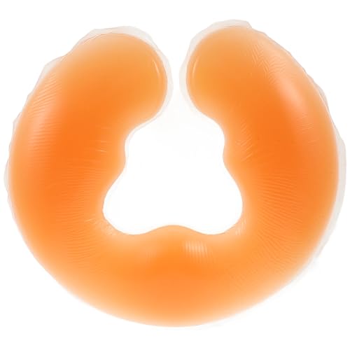 Coussin de massage facial en silicone orange DOITOOL en forme de U pour table de massage