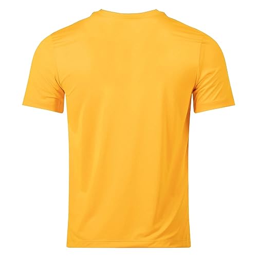 Image of Nike Mens Team Legend Short Sleeve Crew T-Shirt (as1, Alpha, xx l, Regular, Regular, Yellow Strike)
