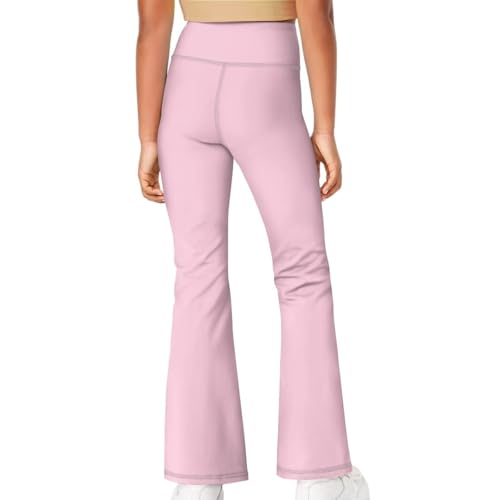 Image of Girls Leggings Floral Print High-Waisted Flared Pants 5-14 Years