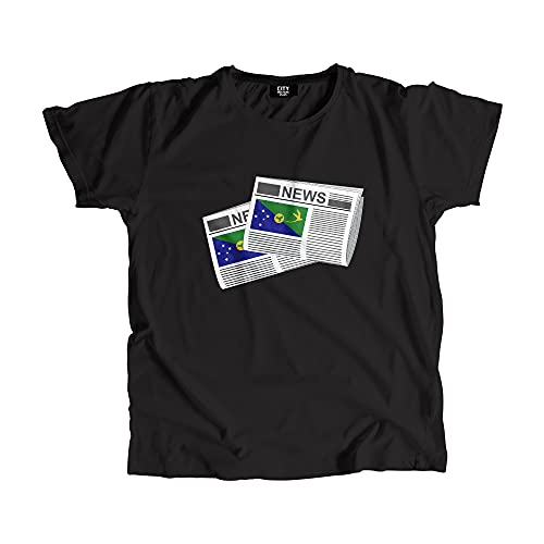 T-shirt Christmas Island Newspapers look urbain décontracté pour l'été