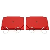 BALOCEO Alignment Turn Plate Steel for Passenger Car & Light Truck Wheel Alignment Front Turnplate Turntable Set Powder Coated Red 9000 LBS 2Pcs