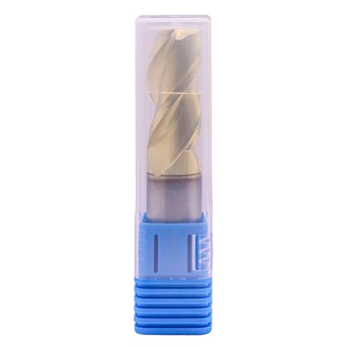 Image of 3 /4 inch 3 Flute Solid Carbide Square End Mill, ZrN Coated for Aluminum | 37 Helix, 3 /4 inch Cutting Dia, 3 /4 inch Shank Dia, 1-3 /4 inch LOC, 4 inch OAL, for Milling Aluminum and Copper