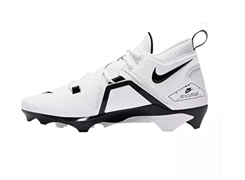 Nike Alpha Menace Pro 3 Men's Football Cleats White/White/White/Black (us_Footwear_Size_System, Adult, Men, Numeric, Medium, Numeric_15